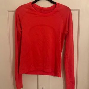 Highlighter Pink Long Sleeve Lululemon Swiftly